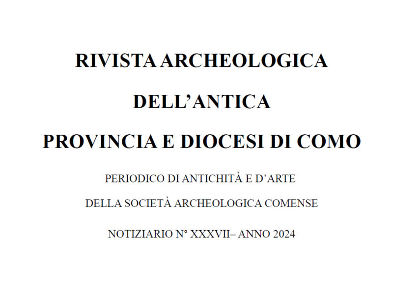 Rivista Archeologica dell’Antica Provincia e Diocesi di Como
